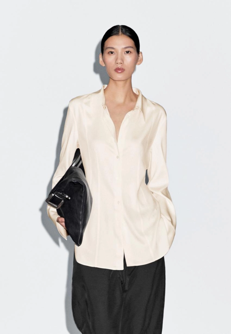 Рубашка с узким кроем