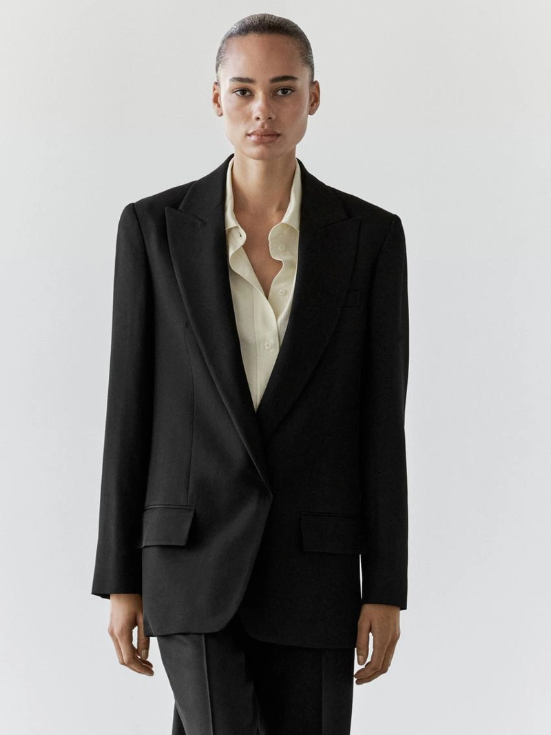 Пиджак из креповой ткани для костюма