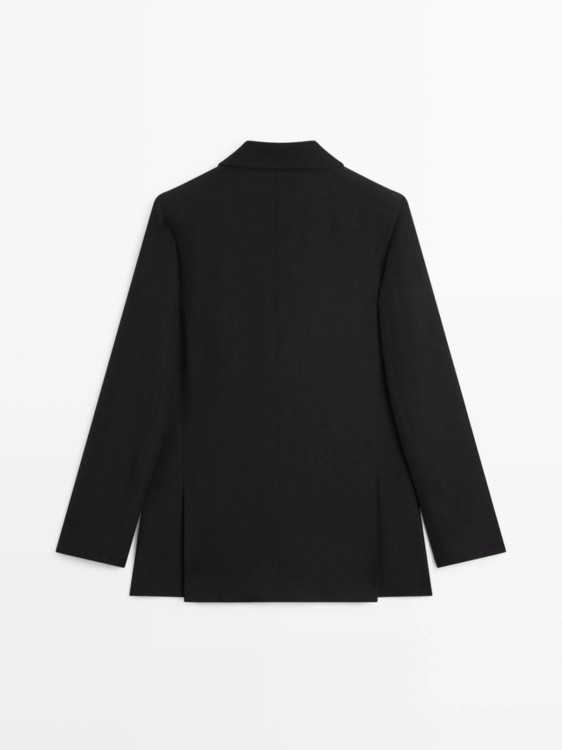 Пиджак из креповой ткани для костюма