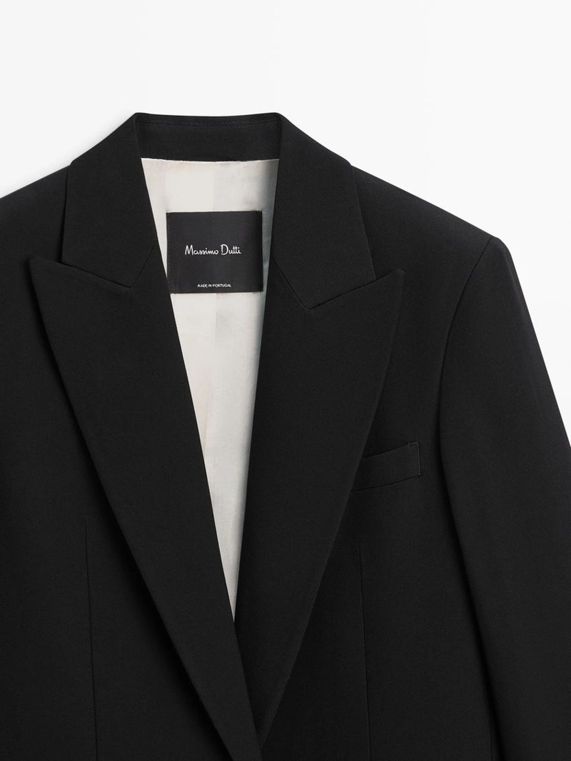 Пиджак из креповой ткани для костюма