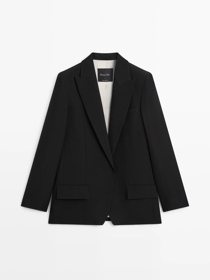 Пиджак из креповой ткани для костюма