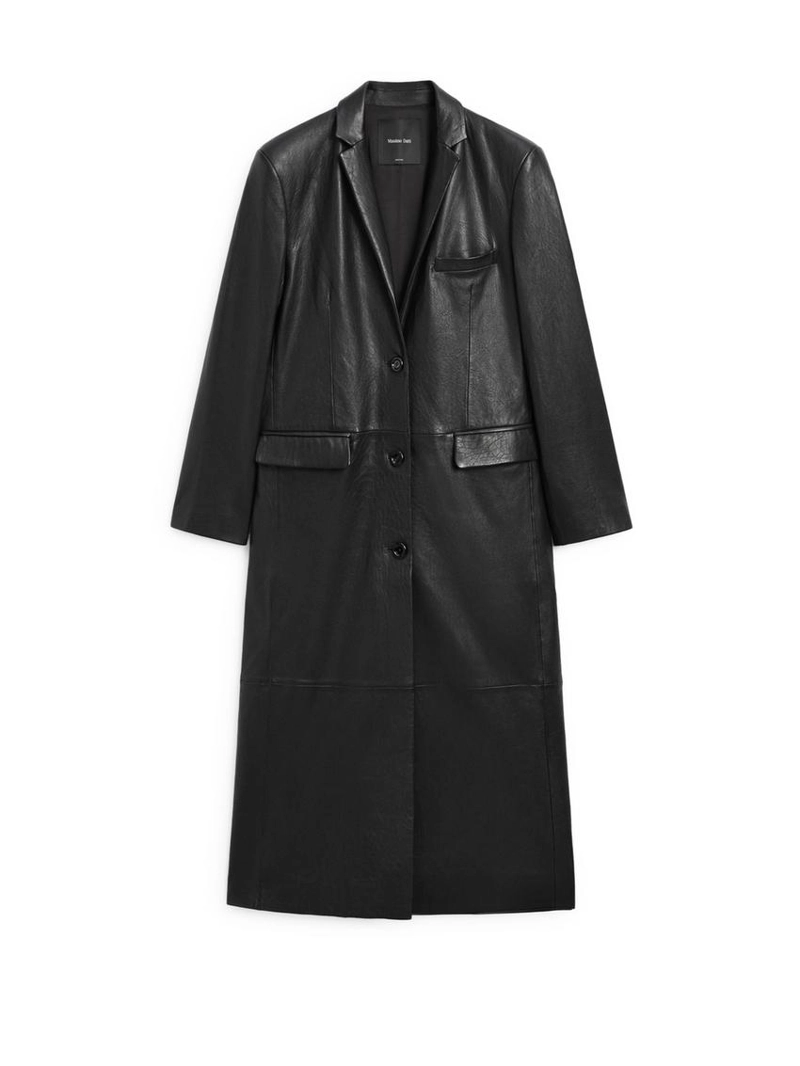 Пальто из овечьей кожи с нубуковым покрытием