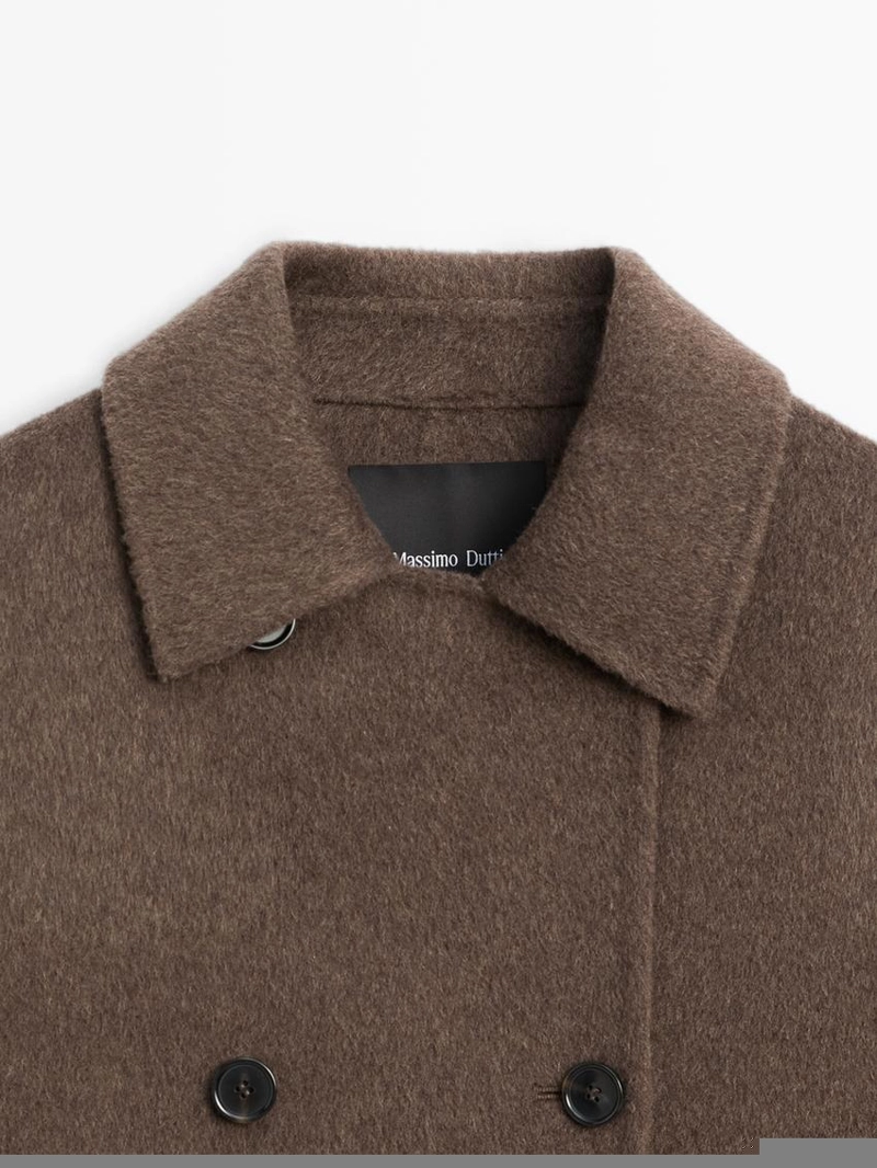 Пальто из шерстяной смеси на две пуговицы