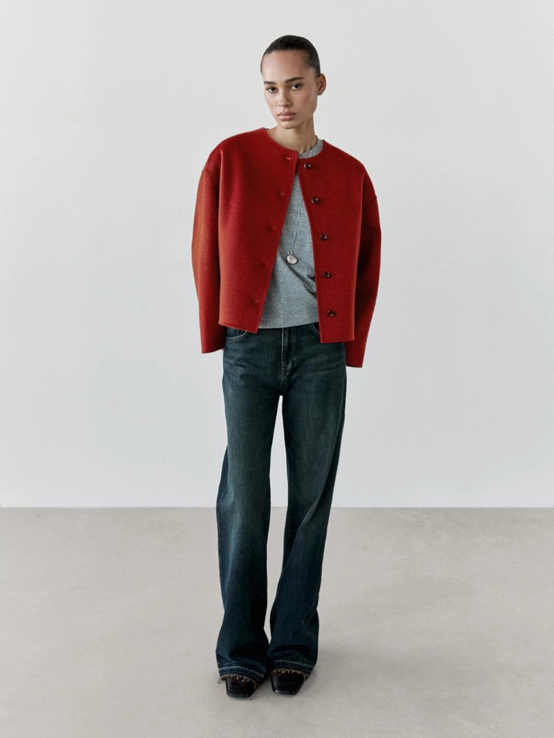 Пиджак из шерстяной смеси с швами