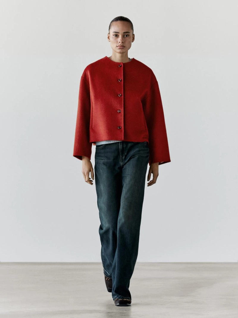 Пиджак из шерстяной смеси с швами