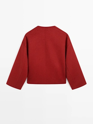 Пиджак из шерстяной смеси с швами- Заказать в России