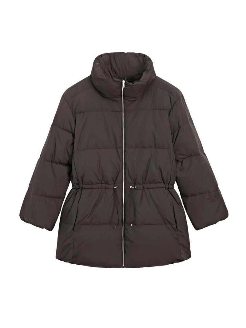 Пуховик с водоотталкивающей отделкой и эластичной талией