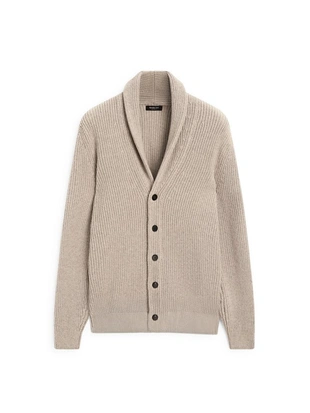 Кардиган с воротником из трикотажа- Заказать в России