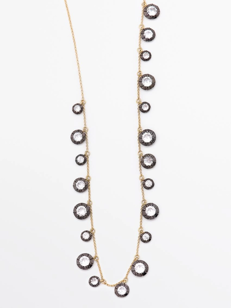 Ожерелье с античными стразами