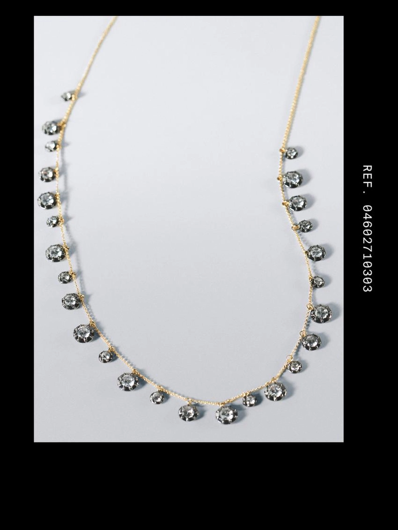 Ожерелье с античными стразами