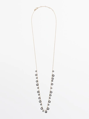 Ожерелье с античными стразами- Заказать в России