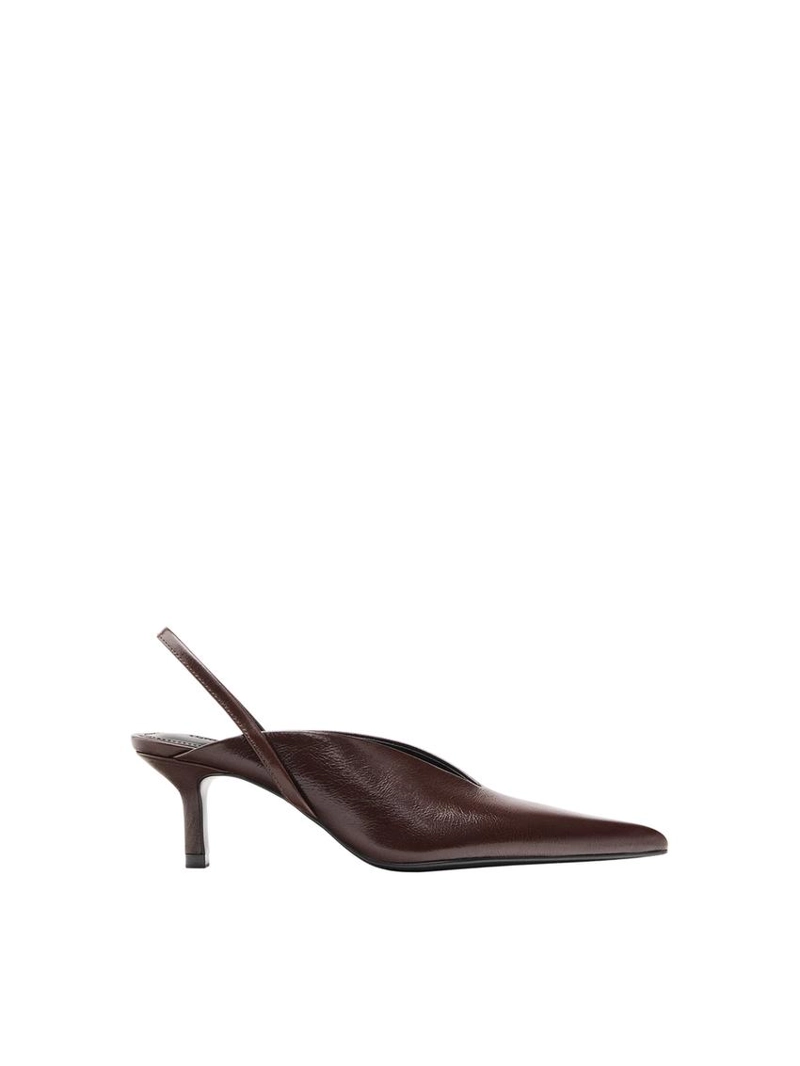 Туфли на каблуке с застежкой на пятке