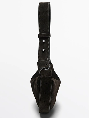 Мини сумка через плечо из замши двойного ворса- Заказать в России