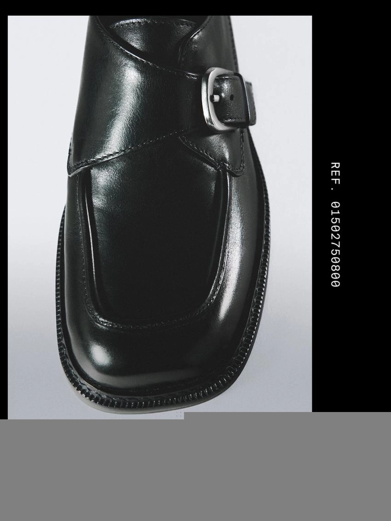 Туфли derby из кожи с пряжкой