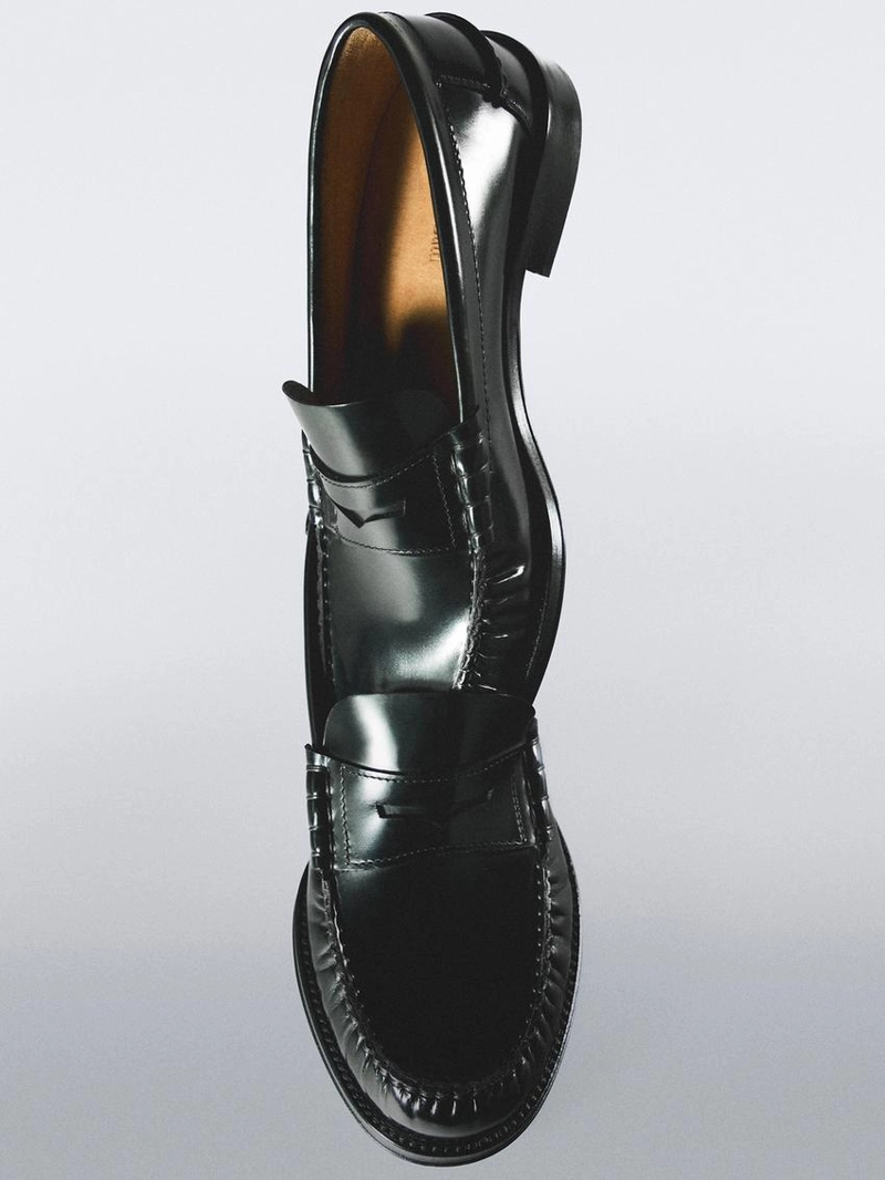 Мягкие кожаные лоферы