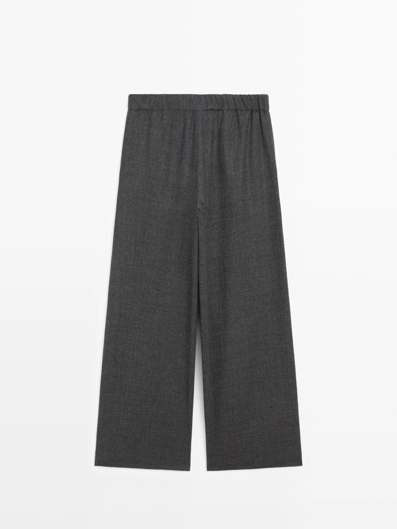 Брюки с широкими штанинами