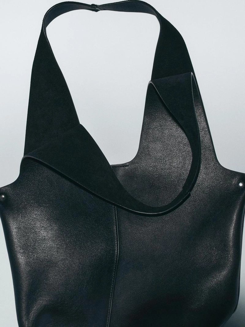 Сумка-шоппер из натуральной кожи