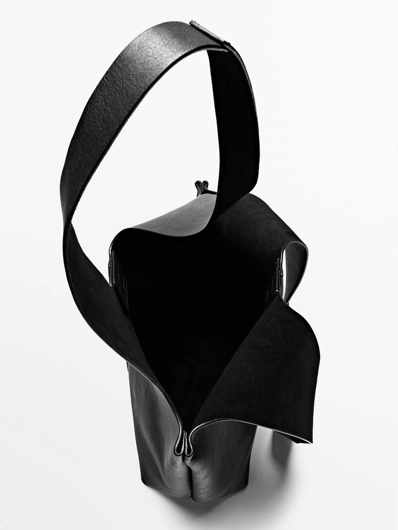 Сумка-шоппер из натуральной кожи