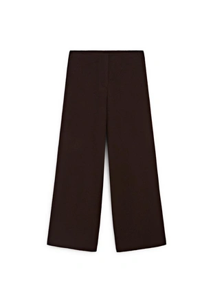 Брюки прямого кроя из шерсти- Заказать в России