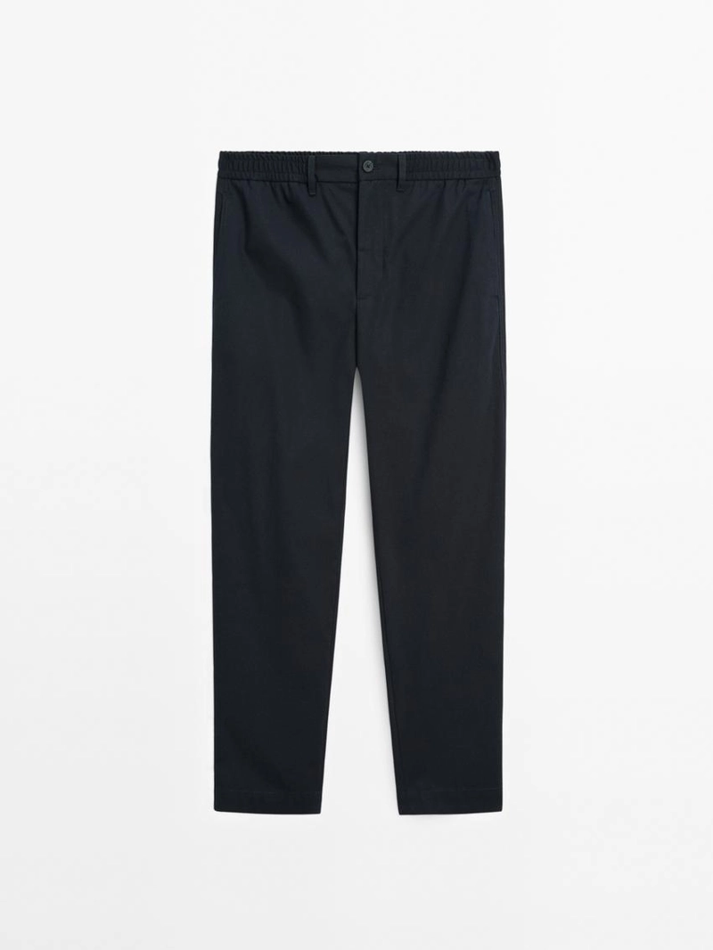 Брюки с кроем джоггер из 100% хлопка