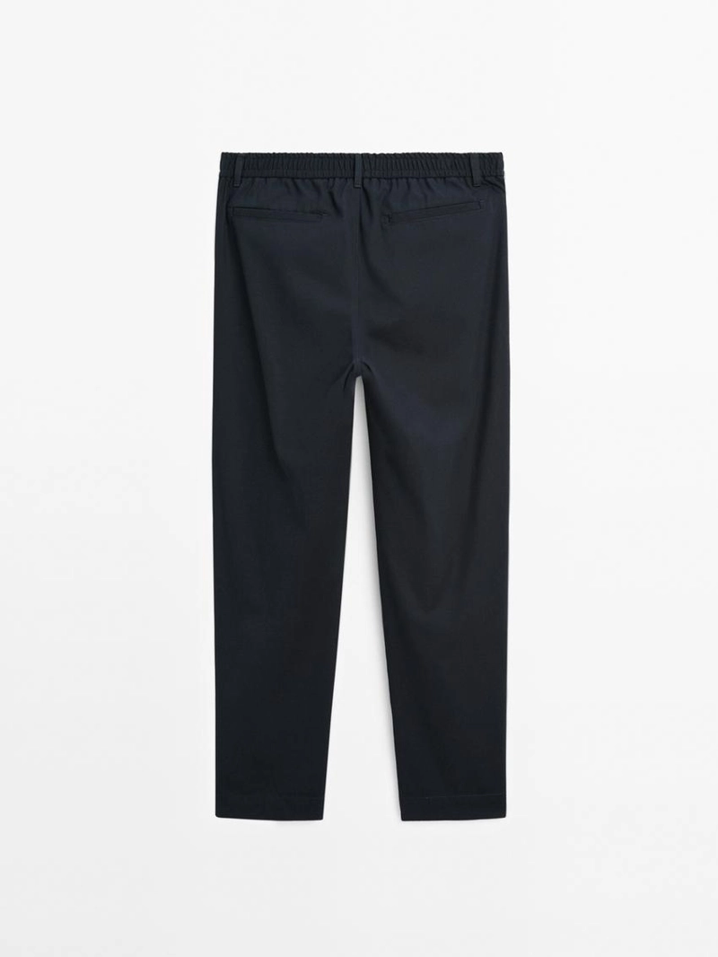 Брюки с кроем джоггер из 100% хлопка