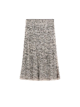 Юбка-миди с вышивкой и стразами- Заказать в России