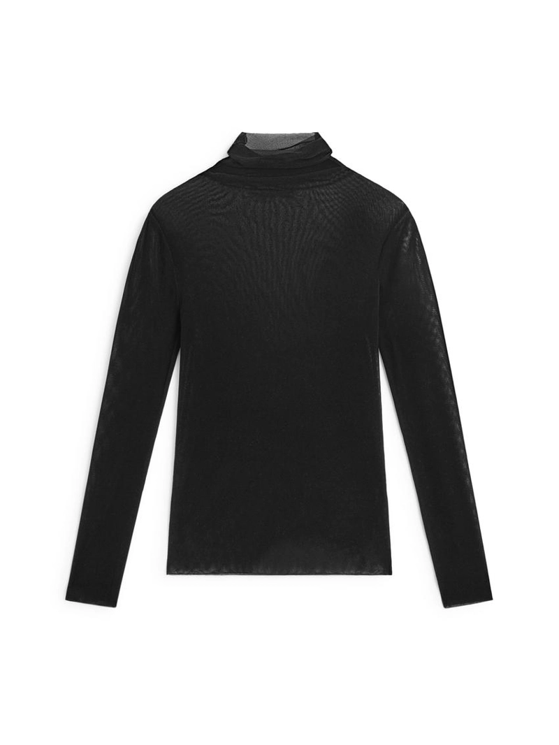 Прозрачная длиннорукавная футболка