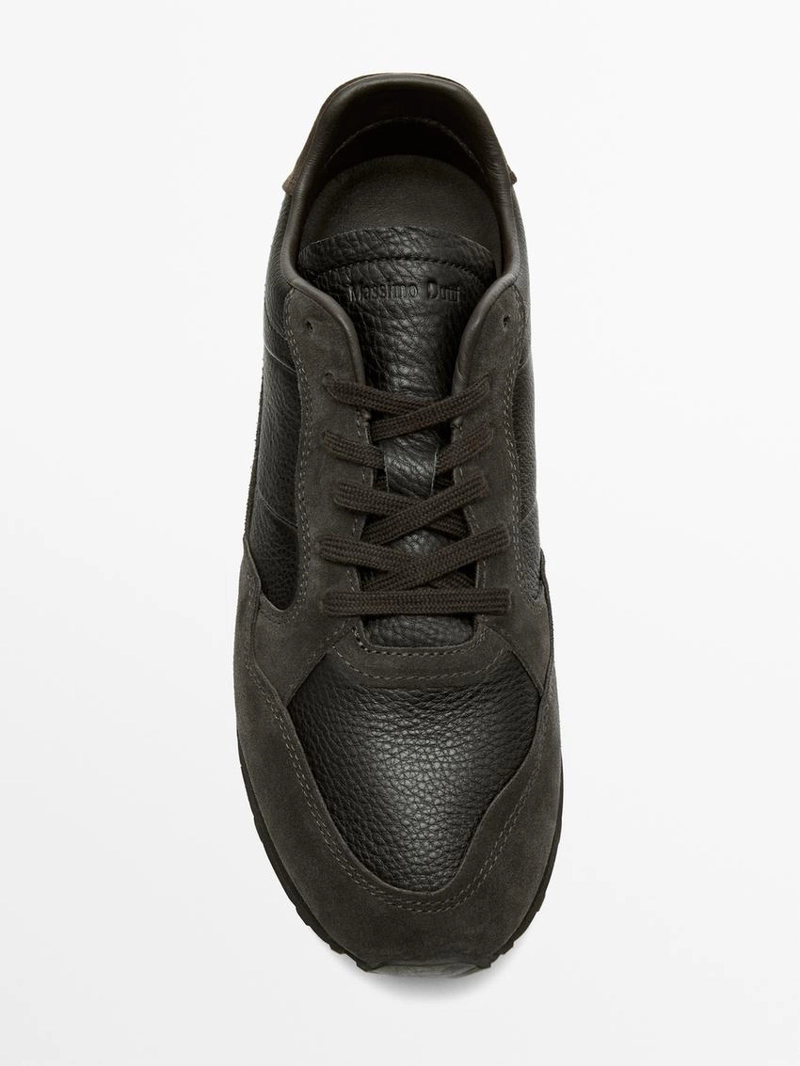 Кроссовки из мягкой кожи наппа