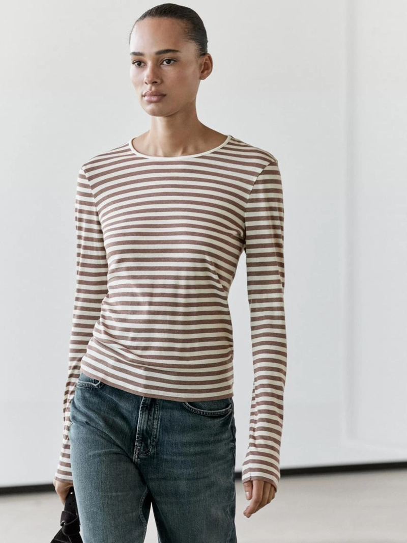 Футболка в полоску из 100% хлопка