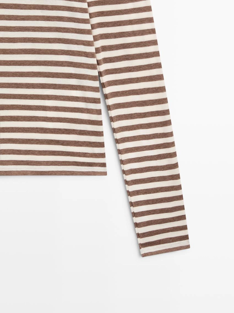 Футболка в полоску из 100% хлопка