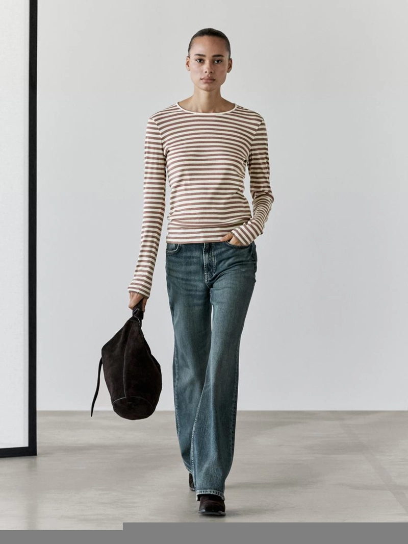 Футболка в полоску из 100% хлопка