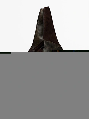 Сумка среднего размера из комбинированной кожи- Заказать в России