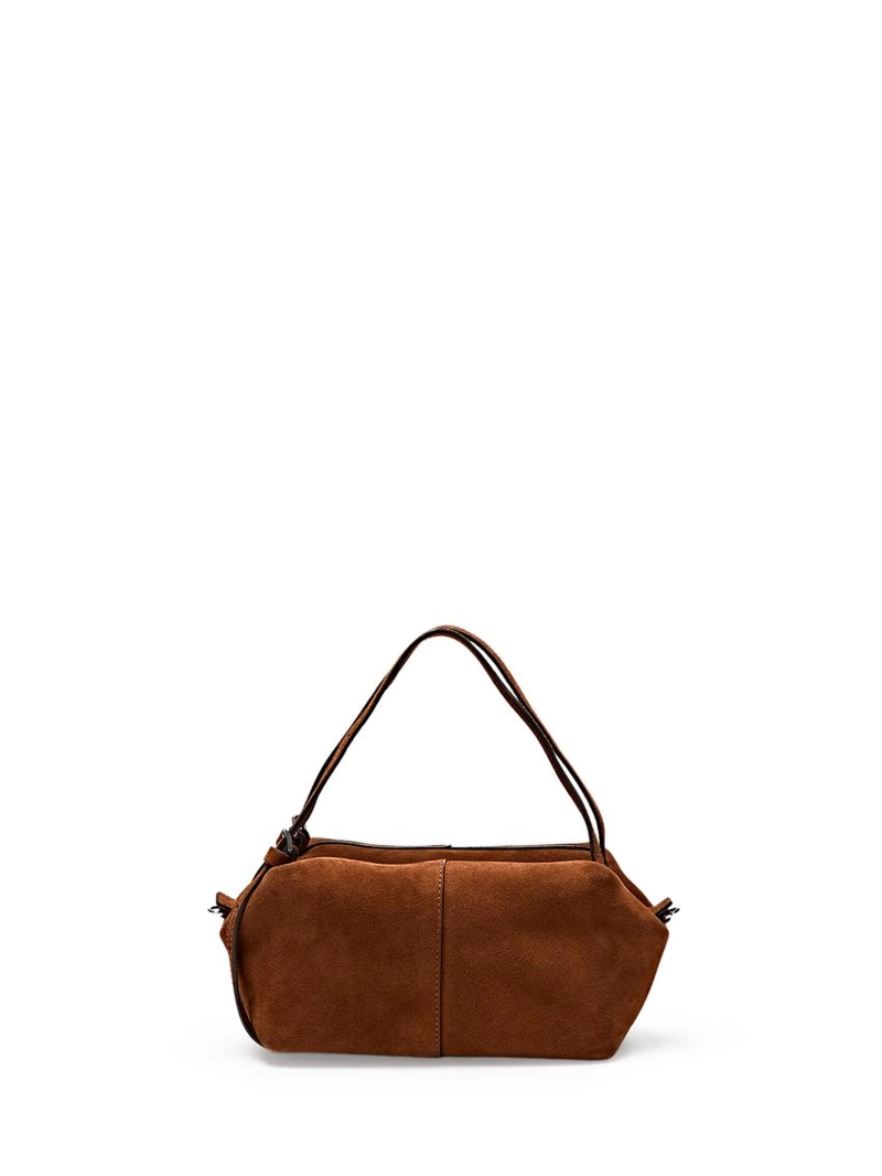 Сумка мини сэтчел из разделанной кожи