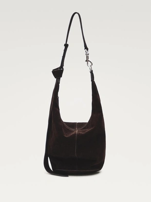 Сумка в виде ведра из замши- Заказать в России