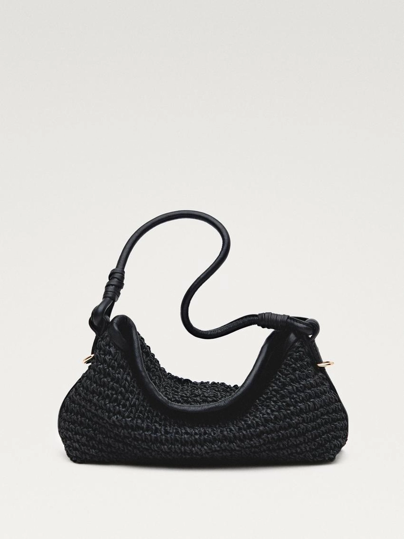 Сумочка-сатчел из плетеной бумаги