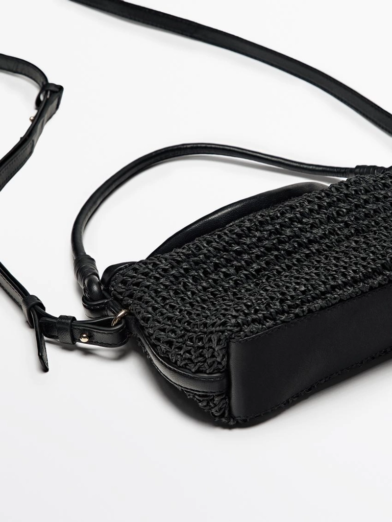 Сумочка-сатчел из плетеной бумаги