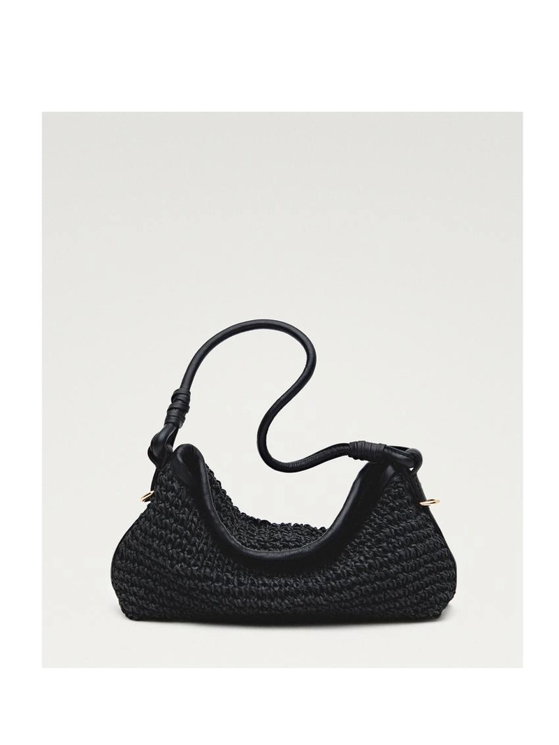 Сумочка-сатчел из плетеной бумаги