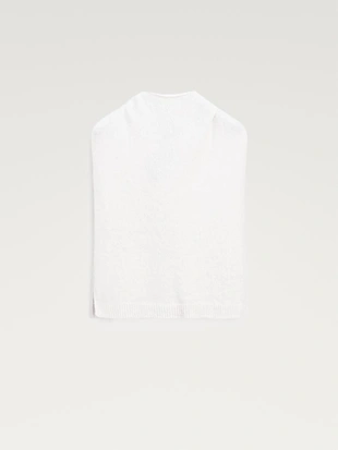 Белая худи из альпаки с передником- Заказать в России