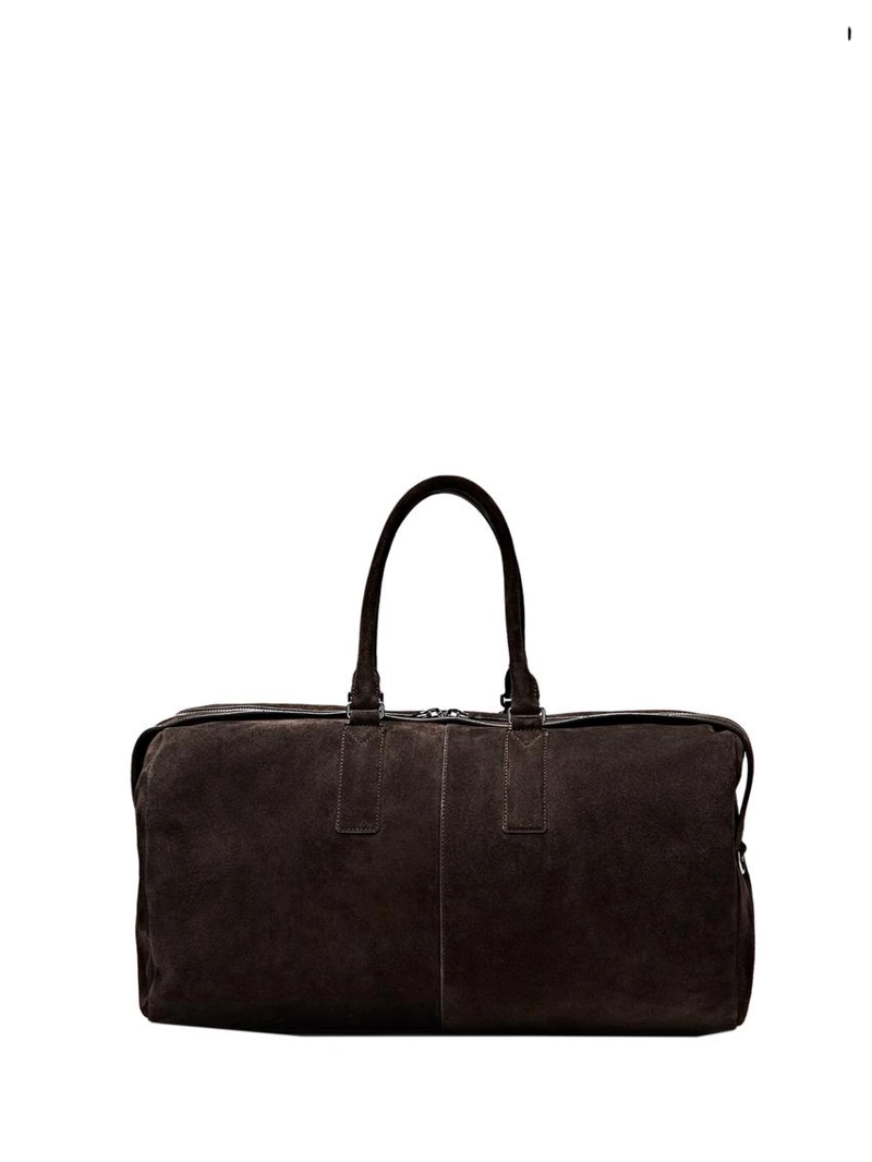 Кожаная сумка для путешествий из замши