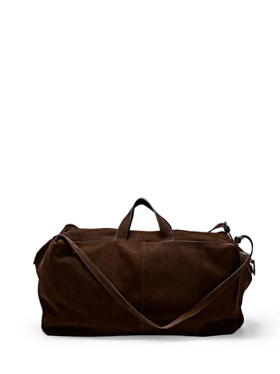 Сумка-мешок из замши и кожи- Заказать в России