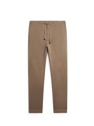 Хлопковые брюки в стиле джоггер из смесовой ткани- Заказать в России