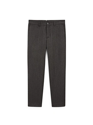 Брюки из шерстяной смеси с твидовой тканью- Заказать в России