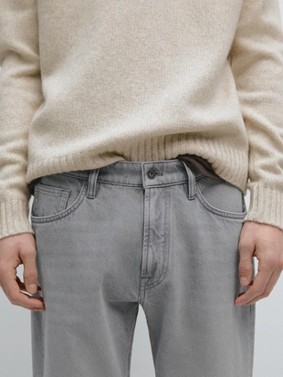 GREY | 0401/111/802 - Massimo Dutti Джинсы со свободным кроем