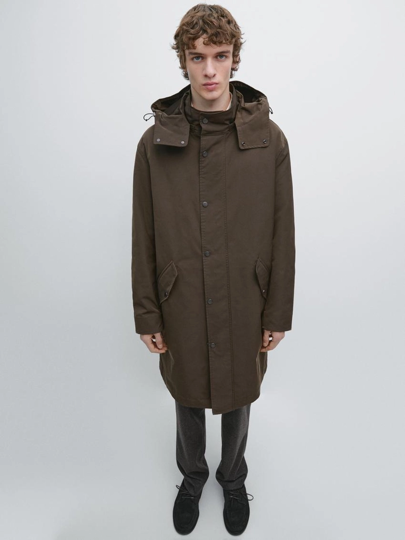 Длинная техническая парка с съемным интерьером