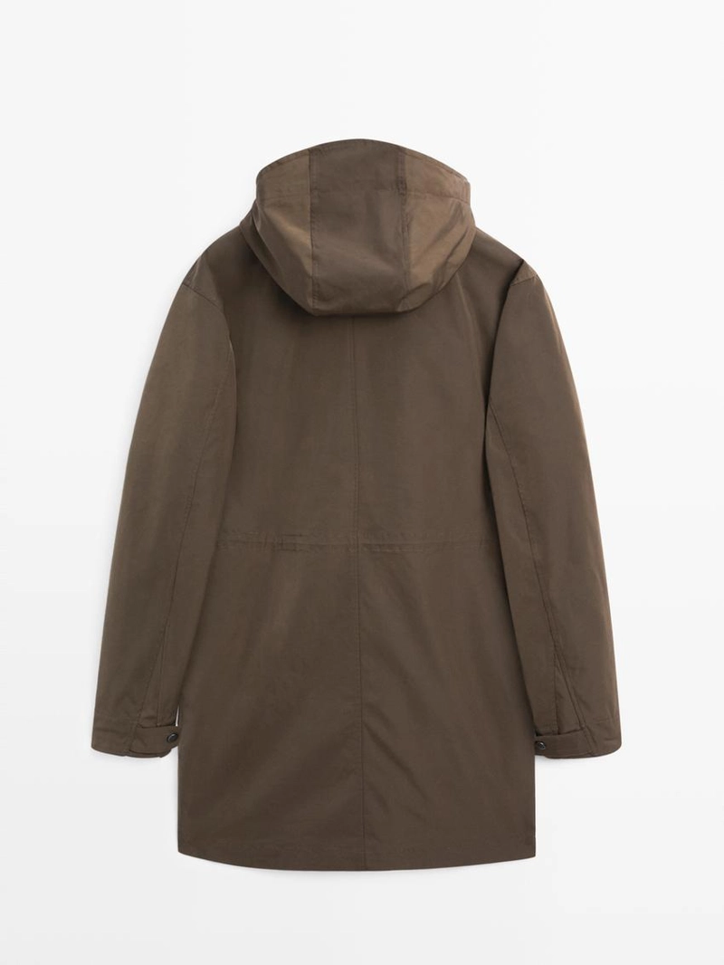 Длинная техническая парка с съемным интерьером