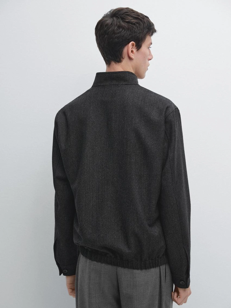 Пиджак из 100% шерсти в елочку