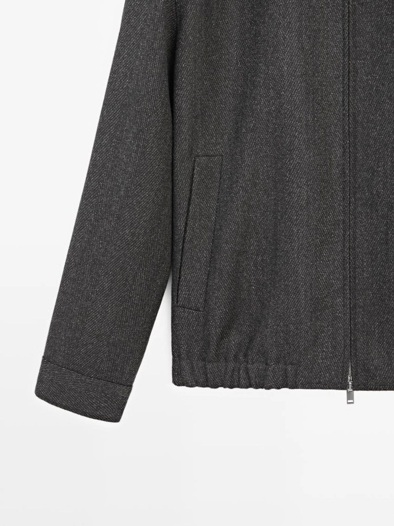 Пиджак из 100% шерсти в елочку