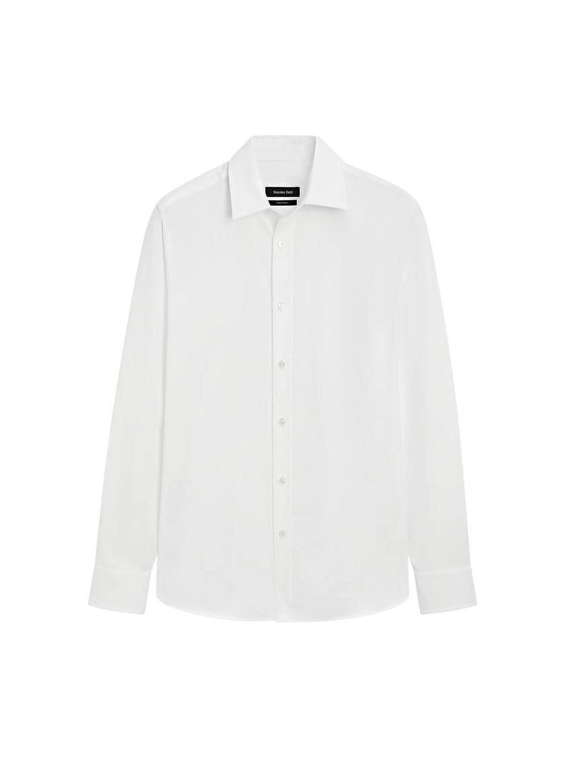 Рубашка среднего кроя в меланжевом стиле