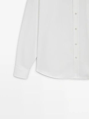 Купить Massimo Dutti Рубашка среднего кроя в меланжевом стиле