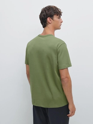 GREEN | 0511/440/527 - Massimo Dutti Футболка с коротким рукавом из 100% хлопка